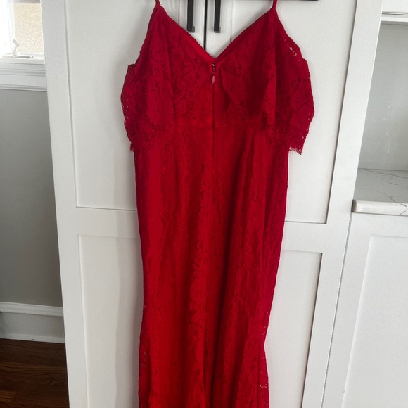 Lulus Caterina Red Lace Maxi Dress - Picture 3 of 5
